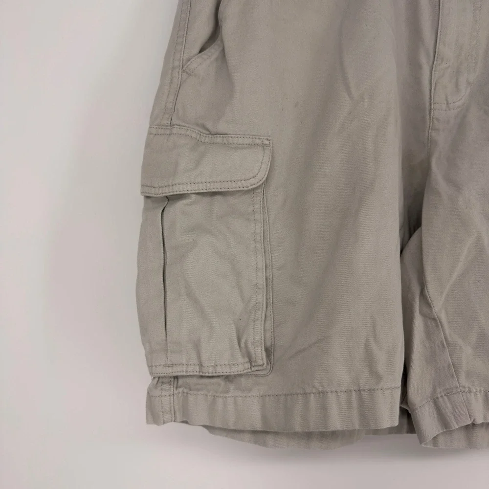 Croft & Barrow Cargo Shorts Mens 40 Beige Cotton Twill Utility Gorpcore Dadcore